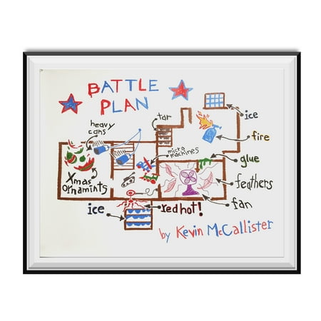 - Battle Plan Poster Home Alone Movie Kevin McCallister Christmas Gift Wall Map