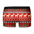 thumbnail image 4 of Mens Christmas Underwear Hilarious No Fly Christmas Themed Shorts Snowman Reindeer Graphic Holiday Shorts Men's Fashion, B10 Red, Size XXXL, 4 of 6