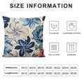 thumbnail image 5 of Throw Pillow Covers Home Decor Navy Blue Spring Flower Boho Vintage Tribal Pillow Cases Decorative Outdoor Cushion Couch Sofa Pillowcases, 5 of 5