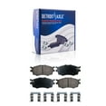 thumbnail image 4 of Detroit Axle - Front Brake Kit for 2006-2011 Hyundai Accent Kia Rio Rio5 Disc Brake Rotors and Ceramic Brakes Pads 2007 2008 2009 2010 Replacement, 4 of 7