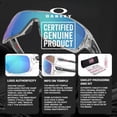 thumbnail image 6 of Oakley OO9307 Turbine Rotor Rectangle Shaped Non-Polarized Sunglasses for Men - Includes Official Eyewear Kit - Polished Clear Frame with Prizm Sapphire Lens, 6 of 7