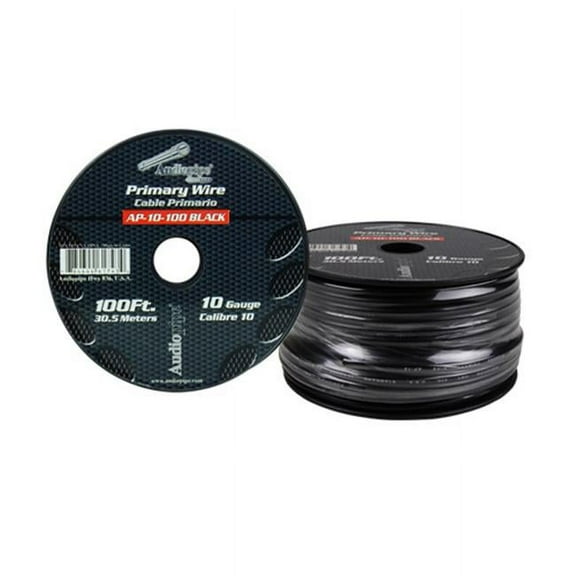 Audiopipe AP10100BK 100 ft. 10 Gauge Primary Wire, Black