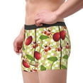 thumbnail image 3 of Wukai Cherries and Ladybirds Print Men’s Underwear Breathable Boxer Briefs,&nbsp;Moisture Wicking & Breathable-Large, 3 of 7