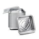 thumbnail image 1 of (Paquete de 35) moldes cuadrados para hornear pasteles de 8 x 8 con tapas de cúpula de plástico | Resistentes l Latas desechables de papel de aluminio l Recipientes portátiles para alimentos l Perfect Fig & Leaf NA, 1 of 1