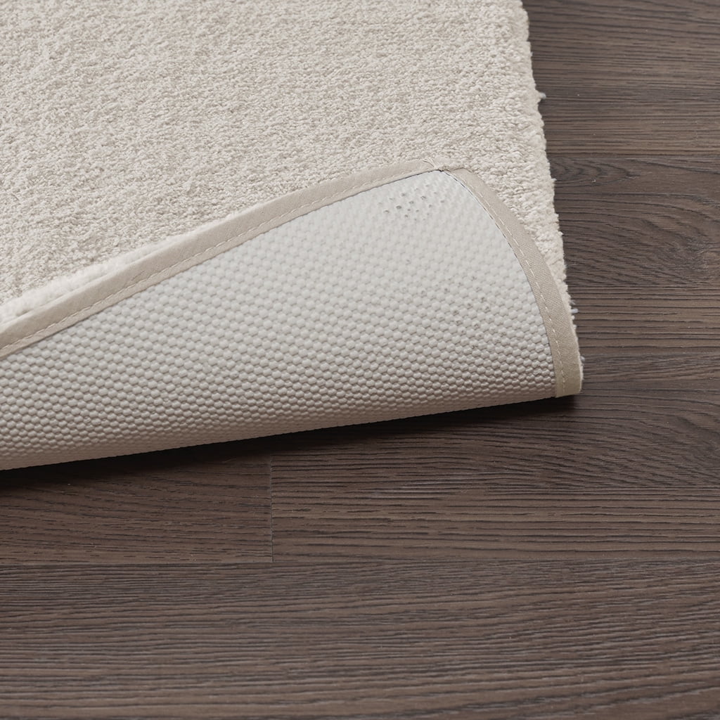 MAYEERTY Soft Polyester Bath Runner Rug, 24" x 72", Taupe