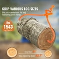 thumbnail image 2 of KFFKFF Timber Dragging Claws, 32-inch Dual Claw Timber Hoisting Claws, Robust Rotatable Steel Wood Dragging Claws, 1543 lbs/700 kg Load Limit, Timber Hoisting, Manipulation, 2 of 9