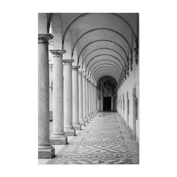 Certosa e Museo di San Martino B&W - Naples Campania Italy Photography Unframed Wall Art Print 5 x 7 inches