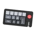 thumbnail image 4 of Teclado de juegos mecánicos con joystick, teclado programable portátil Numpad 12 Cableado para trabajo portátiles de la computadora portátil Mujeres Negro, 4 of 8