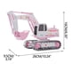 thumbnail image 3 of Excavadora de aleación romántica Pinks, excavadora de aleación, coche de control remoto con pista para 2 niñas, juguetes Pinks, excavadora, juguete romántico, excavadora de aleación, 3 of 9