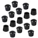 thumbnail image 1 of Cubierta de punta de tapa de pierna de goma para muebles, protector de suelo para patas de mesa, 16 piezas, negro, 18mm/5/7", 1 of 7