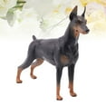 thumbnail image 2 of CNKOO 1pc Doberman Model Simulation Lifelike Static Dog Animal Statue Figurine Desktop Adornment (Black), 2 of 6