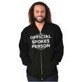 thumbnail image 5 of Official Spokes Person Biker Humor Zip Up Hoodie Men's Women's Brisco Brands S, 5 of 6