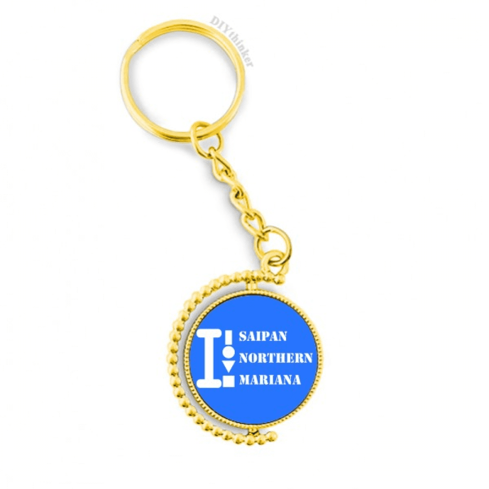 saipan northern mariana art deco fashion metal connector key chain ring accessory en keyholder