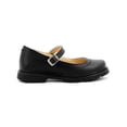 thumbnail image 1 of Zapato Escolar de Piel Yuyin para niña Hebilla Ajustable negro 18, 1 of 6