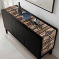 thumbnail image 5 of Wooden Plank Table Runner 48 Inches Long, Rustic Farmhouse Brown Black Barn Door Kitchen Coffee Dining Table Decoration for Home Party Birthday Wedding Home Decor 13x48 Inches, 5 of 8