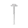 thumbnail image 3 of ANGARA Natural Diamond Halo Ring with Accents in 14K White Gold for Women (Size-5mm| Color-I-J| Clarity-I1-I2) | April Birthstone, Birthday, Anniversary, Jewelry Gift for Women | Natural Diamond Ring, 3 of 9
