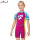 thumbnail image 2 of Naiovety Traje de Surf de una pieza para niños de 2,5 MM que mantiene el calor a prueba de frío y prevención de arañazos para niñas, Deportes acuáticos rojo púrpura XXL, 2 of 6