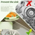 thumbnail image 4 of Suction Cup Sink Corner Rack, Food Waste Catcher for Sink with Fine Mesh Drain Hole, Sponge Holder for Kitchen Sink with Fine Mesh Drain Hole (2 * Yellow), 4 of 7