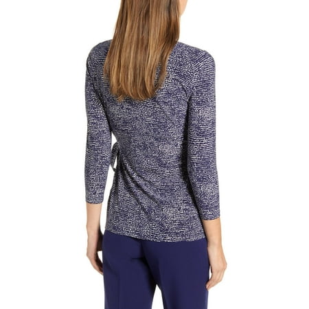 Anne Klein Women's Blouse Blue Size Small