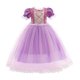 thumbnail image 3 of Disfraz de Rapunzel de Disney para niñas, vestido de princesa para cumpleaños, Carnaval, fiesta de Halloween, ropa enredada, 3 of 5