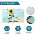 thumbnail image 6 of Farm Sunflowers Placemats Set of 8, Idyllic Country Botanical Bee Turquoise Placemats for Dining Table, Place Mats for Kitchen Tabletop, Waterproof Wipeable Dining Table Mats Set, 6 of 9