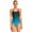 Green/Black, variant on Sporti Plus Size Swim Dress, Scoop Neck, Seamless (Women's Plus)