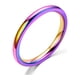 thumbnail image 1 of Anillos para mujer, regalos para mujer, anillo de cola de mujer pulido a mano de 2 mm, anillo de pareja, 1 pieza, 1 of 4