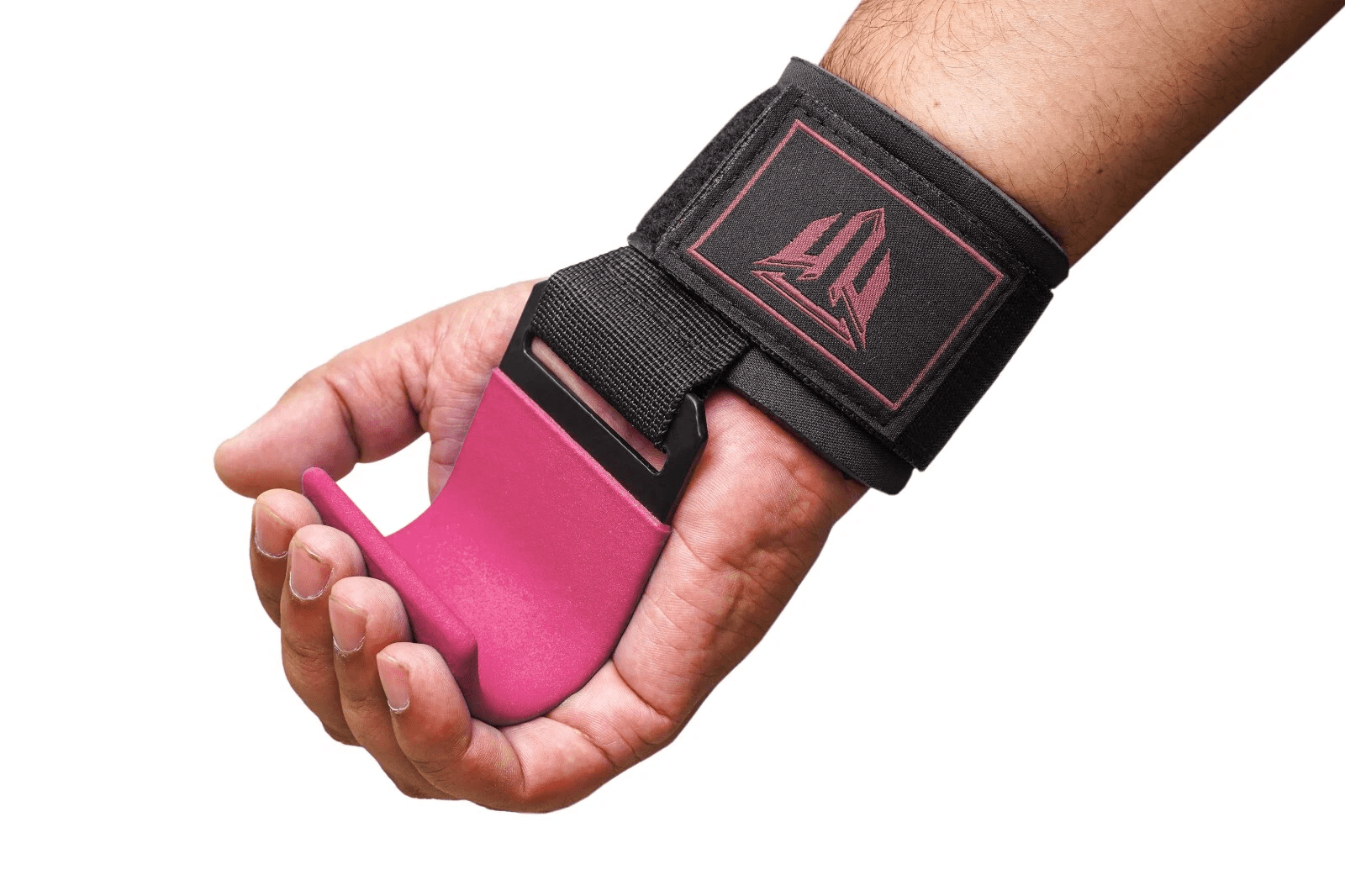 MT Pink Weight Lifting Bar Hooks Straps Pair, Non-Slip Rubber Coated Grip, Neoprene Padded Wrist Support Powerlifting Deadlift Pull Up Fitness Strength Training Wrap, Gym Bodybuilding, Gym Workout