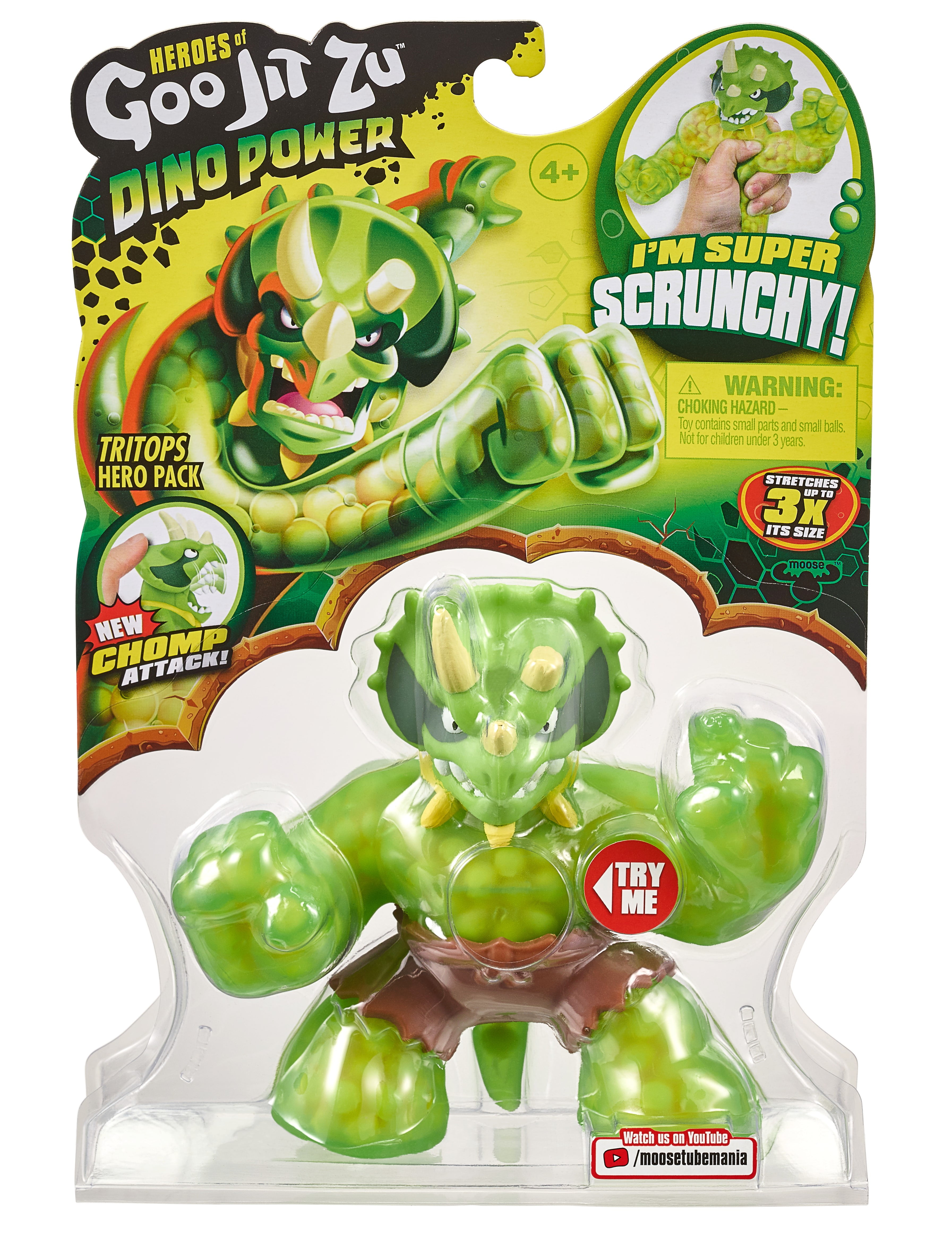 Heroes of Goo Jit Zoo Dino Power Hero Pack, Tritops the 