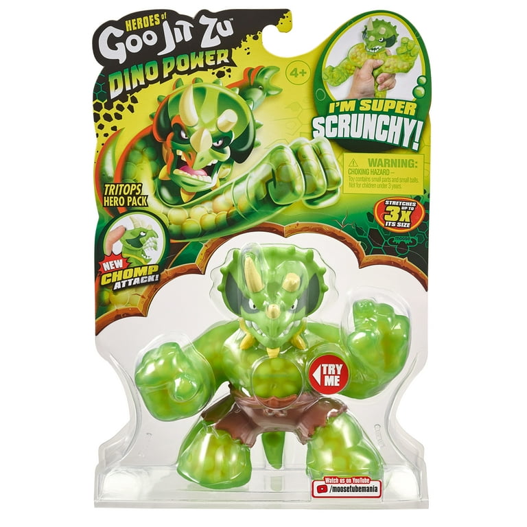 Heroes of Goo Jit Zoo Dino Power Hero Pack, Tritops the