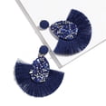 thumbnail image 3 of Pendientes con borlas en forma de gota Pendientes exagerados y distintivos para mujer, 3 of 4
