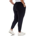 thumbnail image 3 of White Mark Pantalon Jogger Harem Taille Haute pour Femmes, Lot de 2, 3 of 6