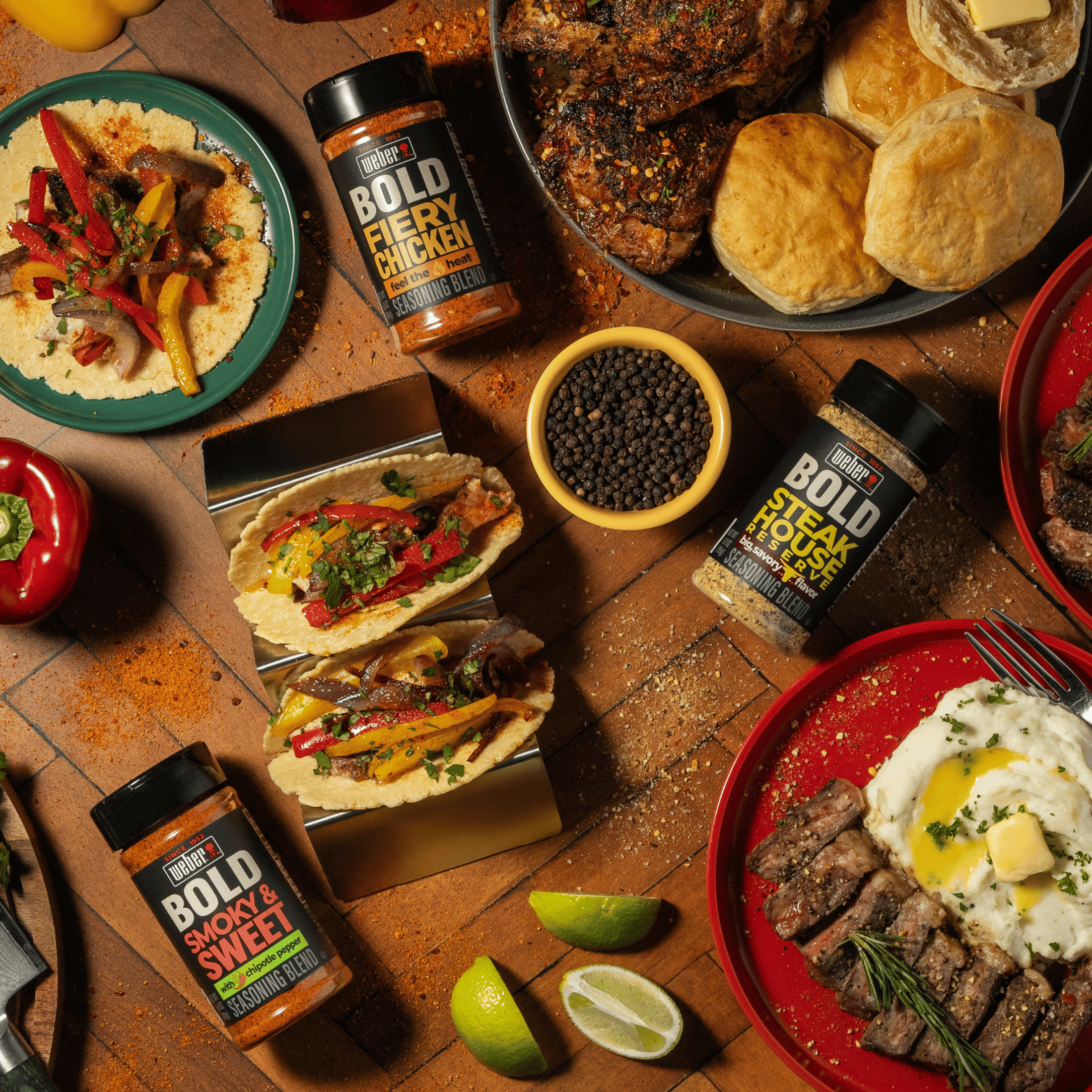 (3 pack) Weber BOLD Steakhouse Reserve Seasoning, Steak Seasoning Blend, 6.9 oz Shaker Bottle