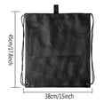 thumbnail image 2 of Greeniant Bolsa de malla con cordón, organizador de compras de pelota de deportes de viaje portátil, ciclismo, Camping, compras, de frutas Ropa Deportiva, Zapatos Greeniant OD022468-00, 2 of 6