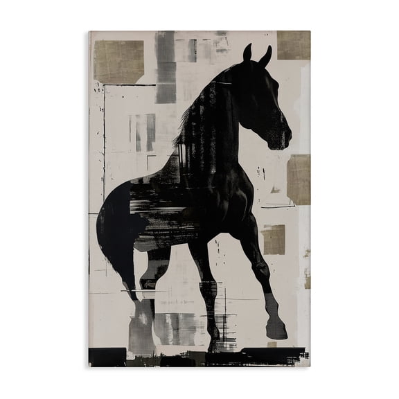 Stupell Industries Southwestern Equinity Horse Silhouette Canvas Art, 16 x 24, by Annabelle Hall