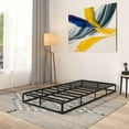 thumbnail image 6 of Box Spring Twin Bed Bases, 7 Inch High Metal Twin Box Spring Only, Heavy Duty Mattress Foundation with Fabric Cover, Easy Assembly, Quiet Noise Free, Non Slip, Black, 6 of 7