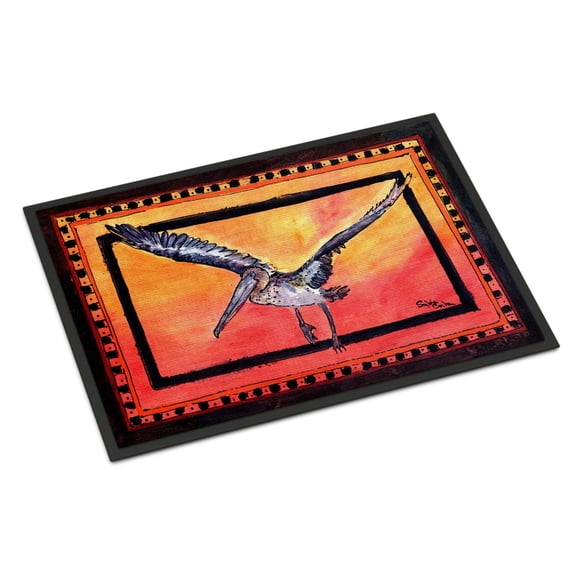 Carolines Treasures 8095JMAT Bird - Pelican Doormat 24x36 36"L x 24"W multicolor
