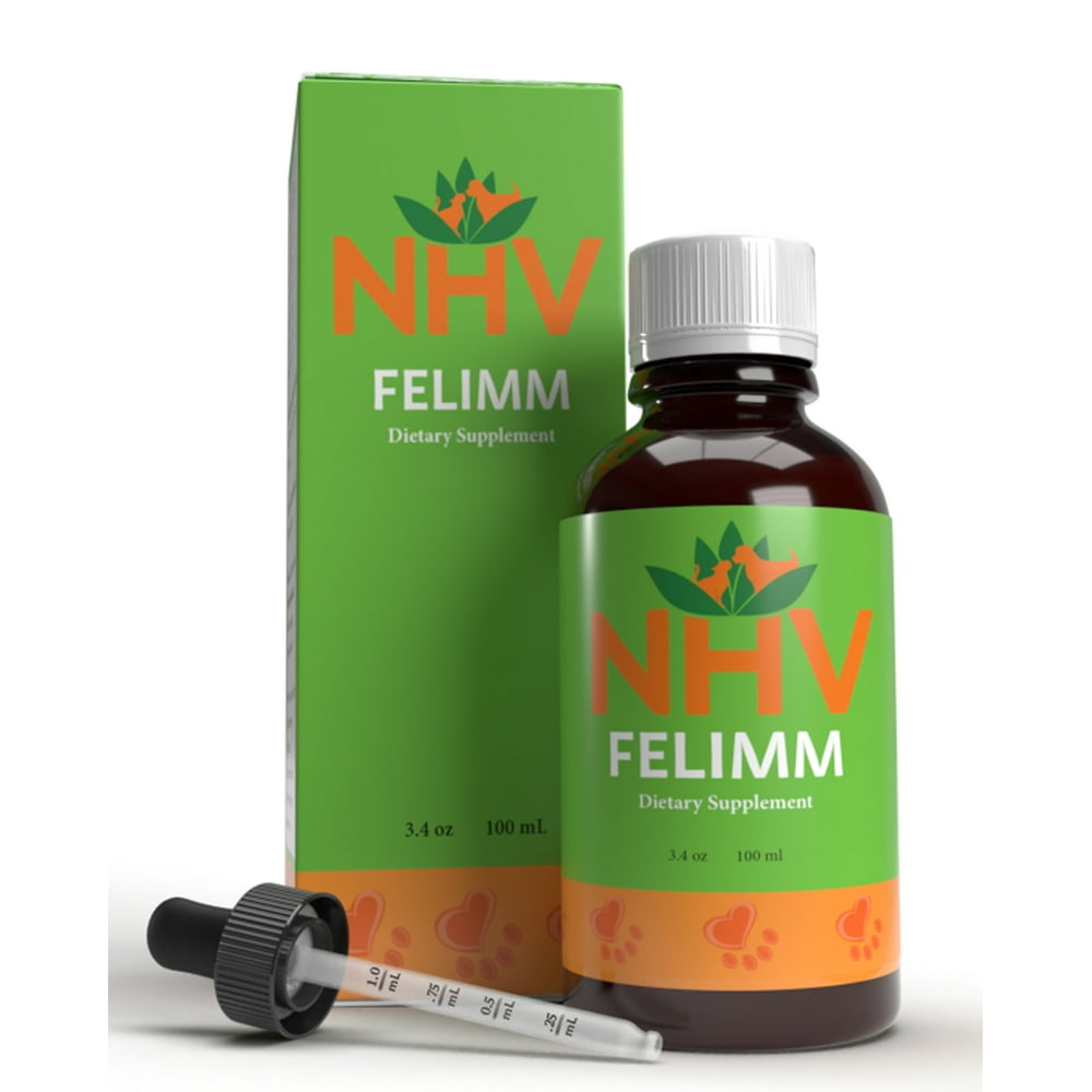 NHV Felimm Natural Remedy Formulated For Feline Leukemia (FeLV), Feline Immunodeficiency Virus