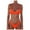Orange, variant on Huowey Ladies Fashion Solid Color 2PCS Bikini Swimsuit Set For Women Adjustable Beach Bathing Suit Resort Swim Wear Honeymoon Cruise Trendy Wear