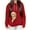 Red, variant on Womens Trendy Sweatshirts Pet Pouch Hoodie Loose Casual Drawstring Hooded Pullover Tops with Front Big Pocket (XL, Pink)