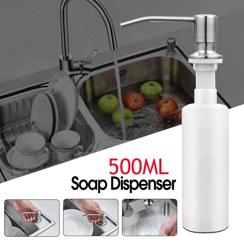 500ml Stainless Steel Kitchen Sink Countertop Built In Soap