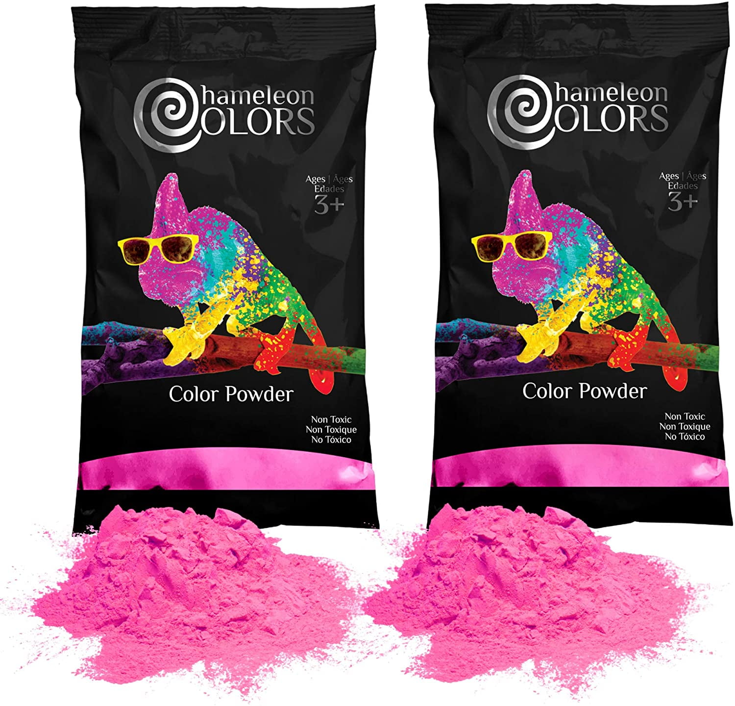 two 1 pound bags Color Blaze Gender Reveal Powder Baby Girl Party 2 lbs Pink 