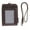 #02 Coffee, variant on Unisex Genuine Leather Slim Bifold Wallet with Lanyard & Key Ring. Oil Wax Crazy Horse Cowhide Leather Retro Vintage Style ID Badge Card Case. RFID Blocking.