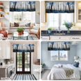 thumbnail image 5 of Blue Forest Farmhouse Short Window Curtain Valances, Vintage Foggy Woods Tree Mysterious Rod Pocket Kitchen Valances for Living Room Bedroom Bathroom Cafe 42" x 12", 5 of 8