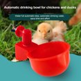 thumbnail image 2 of [Red Export Type 26g/10x6x6cm] Automatic Chicken Drinking Machine Chicken Drinking Cup Poultry Automatic Drinking Bowl, 2 of 8