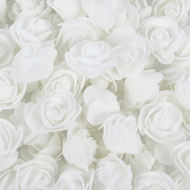 50/100/200 piezas de 3,5 cm de espuma de PE con forma de rosa artificial para bodas, fiestas de cumpleaños, decoración del hogar, bricolaje, oso rosa, regalos para el día de San Valentín