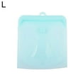 thumbnail image 1 of Semi Transparent Self-Sealed Silicone Kitchen Fridge Food Storage Bag Organizer, 1 of 12