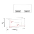 thumbnail image 5 of White Compact Pull-Up Wall Cabinet with Shelf, Space Saving Design for Kitchen Bathroom Office, 5 of 9
