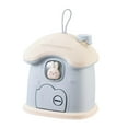 thumbnail image 3 of Cottage Piggy Bank Banco de dinero para niños, decoración del hogar, caja de ahorro de dinero para niños, banco de monedas para fiesta de cumpleaños azul, 3 of 9