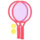 thumbnail image 5 of WORGEOUS 1 par de raquetas de tenis para niños Raquetas de bádminton de plástico Accesorios de juegos para jardín de infantes Escuela primaria (Patrón aleatorio de talla S), 5 of 9